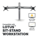 Fellowes Lotus Dual Monitor Arm 8042901