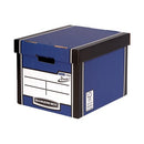 Bankers Box Premium Presto Storage Box Blue/White (Pack of 10) 7260603