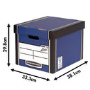 Bankers Box Premium Presto Storage Box Blue/White (Pack of 10) 7260603