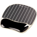 Fellowes Photo Gel Mouse Mat with Wrist Support Chevron Design 9653401