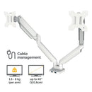Fellowes Platinum Series Dual Monitor Arm White 8056301