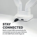 Fellowes Platinum Series Dual Monitor Arm White 8056301