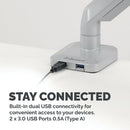 Fellowes Platinum Series Single Monitor Arm Silver 8056401