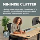 Fellowes Power Spot Type G UK/IE 1 Socket and 1 USB C Port Black 100136977