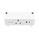Fellowes Power Desk Type G UK/IE 1 Socket 1 USB-A + 1 USB-C Port White 100137171