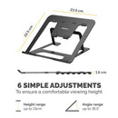 Fellowes Alumia Portable Laptop Stand Black 100138868