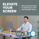 Fellowes Alumia Desk Based Laptop Stand Silver 100138880