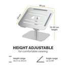 Fellowes Alumia Desk Based Laptop Stand Silver 100138880