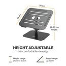 Fellowes Alumia Desk Based Laptop Stand Black 100138881
