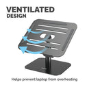 Fellowes Alumia Desk Based Laptop Stand Black 100138881