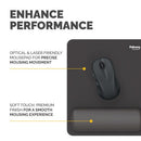 Fellowes Breyta Standard Mouse Pad Wrist Rest Black 100142555