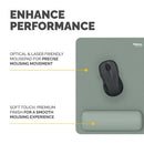 Fellowes Breyta XL Mouse Pad Wrist Rest Sage 100142563
