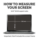 Fellowes PrivaScreen Privacy Filter Widescreen 14 Inch Black 100142717
