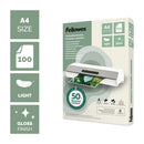 Fellowes Recycled Laminating Pouches 80 Micron A4 Gloss (Pack of 100) 100142987
