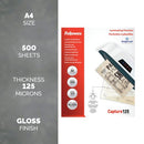 Fellowes Laminating Pouches 250 Micron Total Thickness Gloss A4 (Pack of 500) 1100144249
