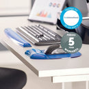 Fellowes Crystals Gel Mouse Pad Blue 9114106