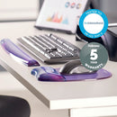 Fellowes Crystals Gel Keyboard Wrist Support Purple 91437