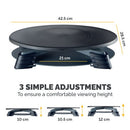 Fellowes Rotating Monitor Stand Platform 14kg Capacity Graphite 9145003