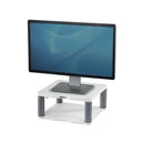 Fellowes Premium Monitor Stand Plus with Storage Drawer and Built In Copyholder White 9171302
