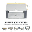 Fellowes Premium Monitor Stand Platinum 9171701