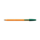Bic Orange Fine Ballpoint Pen Green (Pack of 20) 1199110113