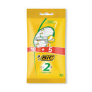 Bic 2 Disposable Razor 10+5 (Pack of 15) 905089
