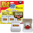 The Big Cheese Quick Click Mouse Trap - Triple Pack, White