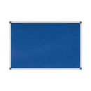Bi-Office Aluminium Trim Felt Notice Board 900x600mm Blue FA0343170