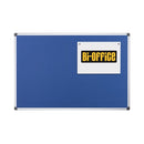 Bi-Office Aluminium Trim Felt Notice Board 1200x900mm Blue FA0543170-999