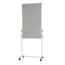Bi-Office White Portable Duo Board And Flipchart Easel EA4724075