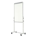 Bi-Office White Portable Duo Board And Flipchart Easel EA4724075