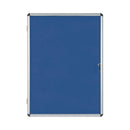 Bi-Office Enclore Felt Indoor Lockable Glazed Case 720x981x35mm Blue VT630107150