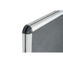 Bi-Office Enclore Felt Indoor Lockable Glazed Case 720x981x35mm Grey VT630103150