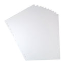 Elba 10-Part Divider 160Gsm Manilla Multipunched A4 White 100204881