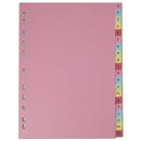 Elba A-Z Card Dividers A4 Assorted 400021450