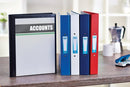 Elba Vision 25Mm 2 O-Ring Presentation Binder A4 Red 100080890