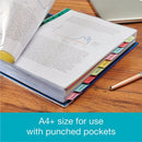 Elba 10-Part Card Divider A4 Extra Wide Assorted 400007242