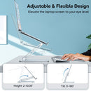 Contour Ergonomics Adjustable Aluminium Laptop Stand For Laptops Up To 17 Inches Silver CE10135