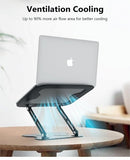 Contour Ergonomics Adjustable Metal Laptop Stand For Laptops Up To 17 Inches Black CE10136