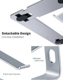 Contour Ergonomics Riser Style Laptop Stand For Laptops Up To 17 Inches Silver CE10137
