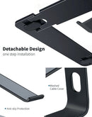 Contour Ergonomics Riser Style Laptop Stand For Laptops Up To 17 Inches Black CE10138