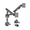 Contour Ergonomics Dual Pole-Mounted Monitor Arm Space Grey CE10183