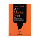 Clairefontaine Goldline 50 Sheet 70gsm Marker Pad A4 White GPB1A4