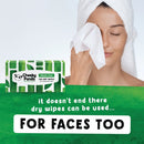 Cheeky Panda Biodegradable Bamboo Dry Wipes 100 Wipes (Pack of 6) DRYWX6