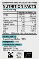 Clipper Fairtrade Medium Roast House Blend Organic Arabica Coffee 200g