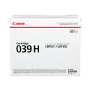 Canon 039H Toner Cartridge High Yield Black 0288C001