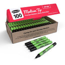Show-me Drywipe Marker Medium Tip Black (Pack of 100) CP100