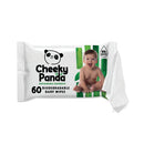Cheeky Panda Sustainable Bamboo Baby Wipes x60 Wipes Unscented (Pack of 12) BABYW-GBR