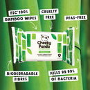 Cheeky Panda Antibacterial Multi Surface Wipes 90 Wipes (Pack of 6) 706117