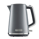 Daewoo Stirling Jug Kettle 1.7L Cordless Swivel Base 3KW Grey